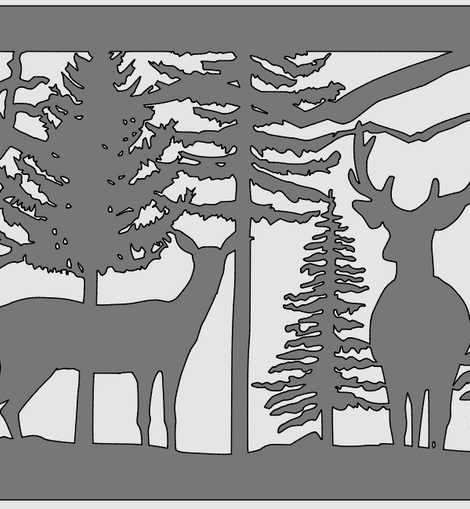 Buy Fire Pit - Two Deer in forest Online | Doc's Machine & Tool