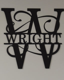 Split Letter Monogram-W