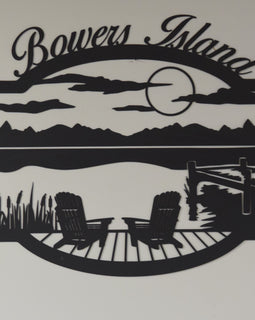 Adirondack Chairs - dock scene