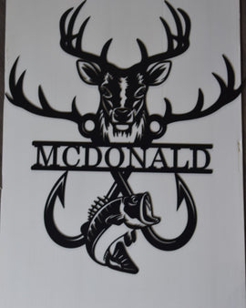 Deer/Fish Sign
