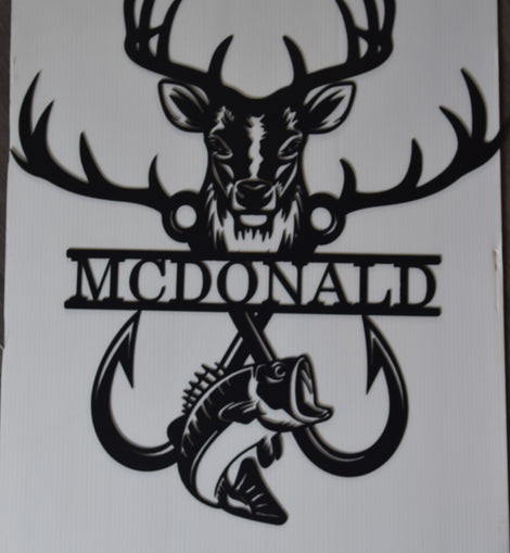 Buy Deer/Fish Sign Online | Doc's Machine & Tool