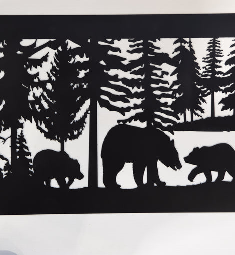 Buy Bear in Woods - Fire Pit Panel Online | Doc's Machine & Tool