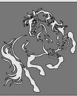 Horse Fire Pit Panel