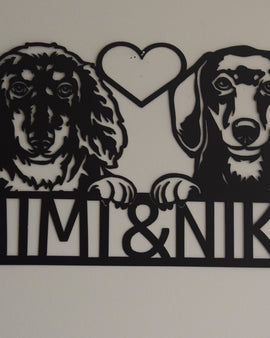 Custom made dog signs